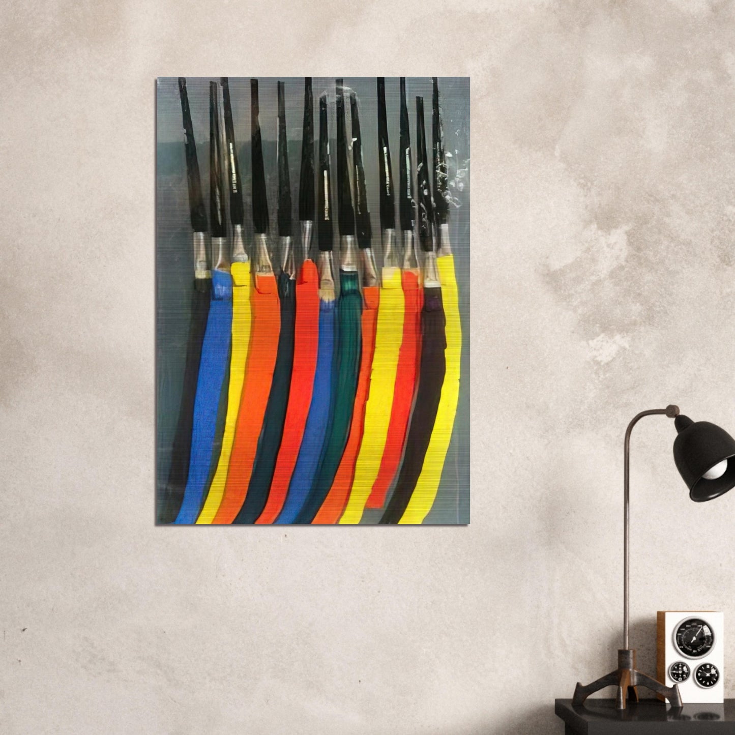 Paintbrushes V - 1991 - Arman Brushed Aluminum Print - 70x100 cm / 28x40 inches | Arman Aluminum Print | Arman Prints