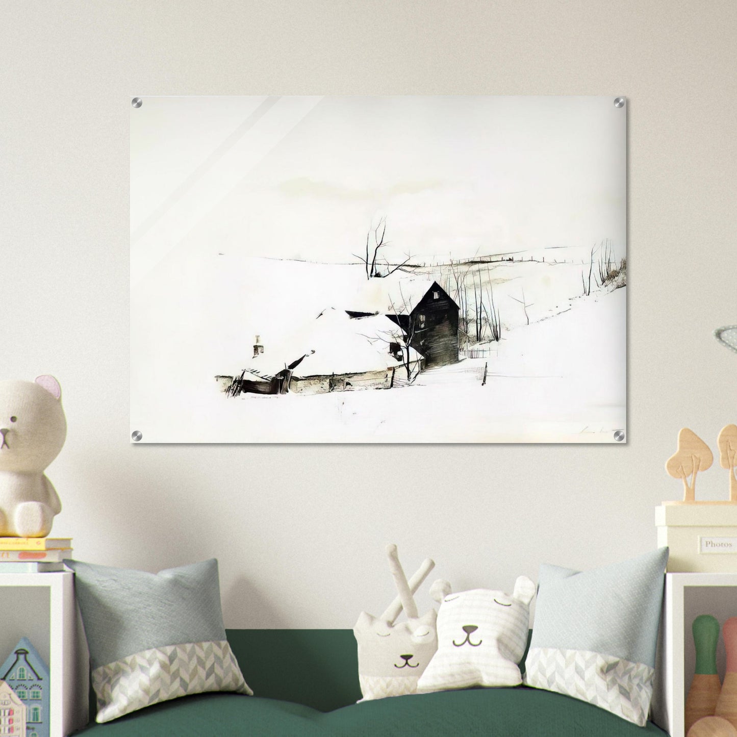 THE CORNER - Andrew Wyeth Acrylic Print - 70x100 cm / 28x40″ inches