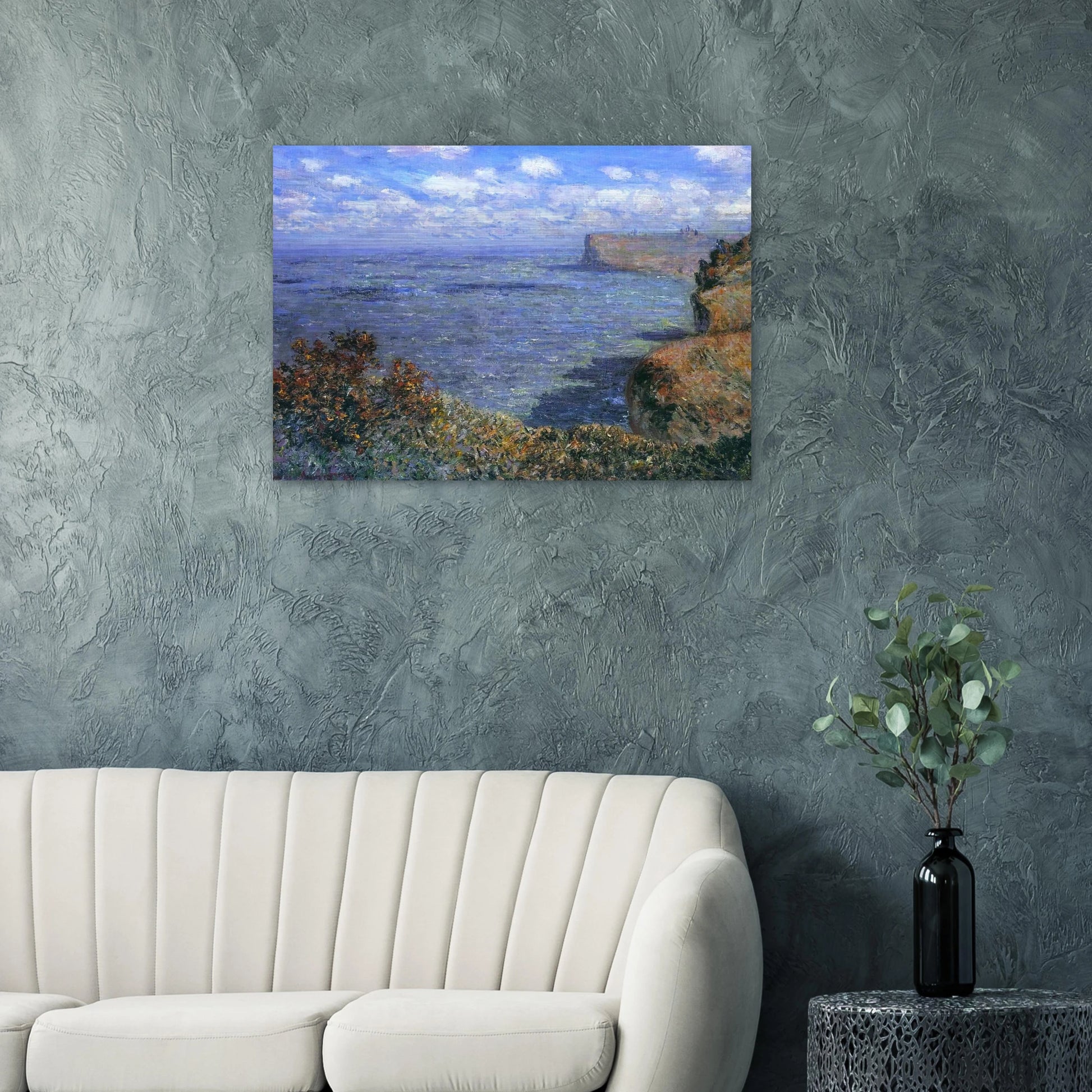 View Taken from Greinval - claude monet Brushed Aluminum Print - 70x100 cm / 28x40 inches | claude monet Aluminum Print | claude monet Prints