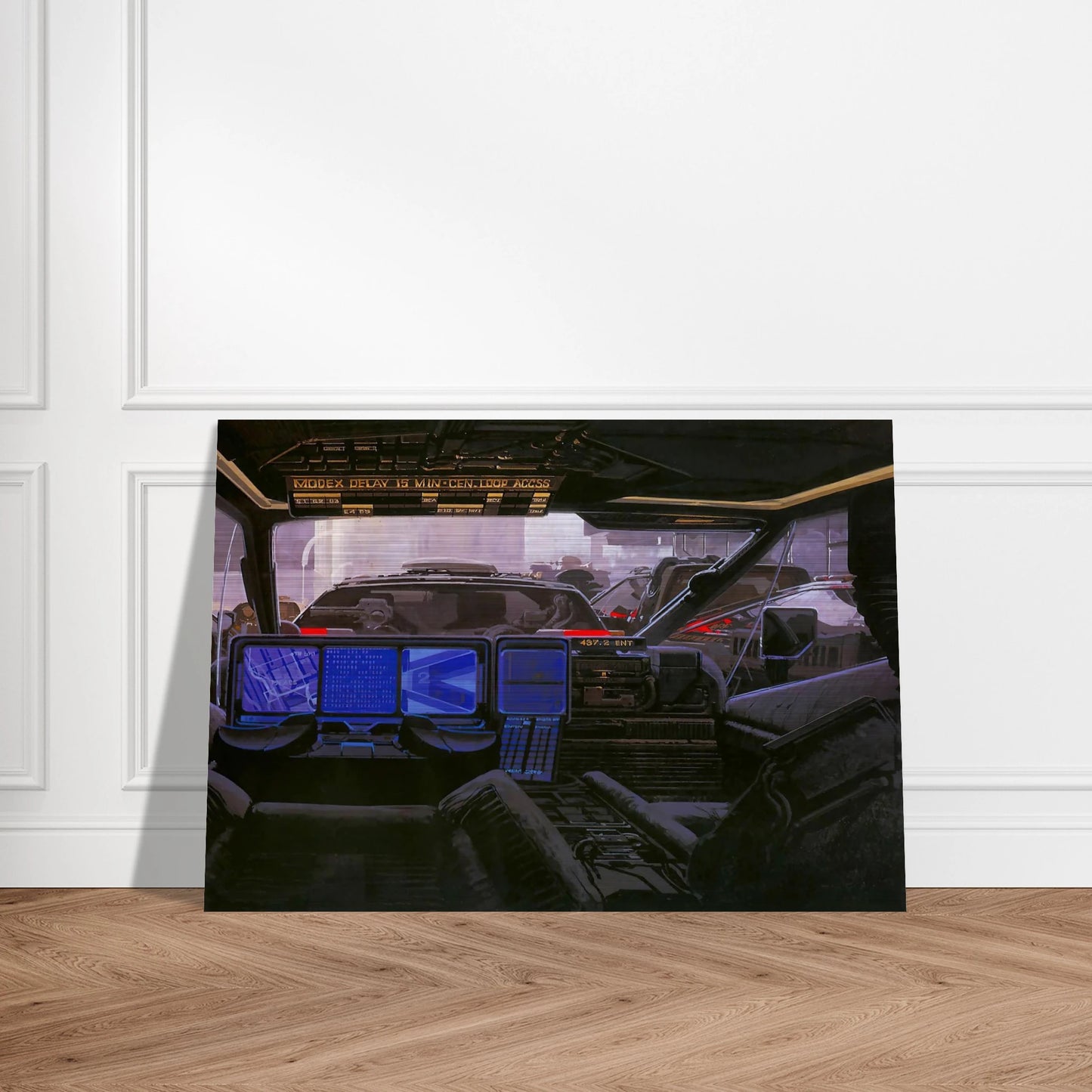 Syd Mead - Syd Mead Brushed Aluminum Print - 70x100 cm / 28x40 inches | Syd Mead Aluminum Print | Syd Mead Prints
