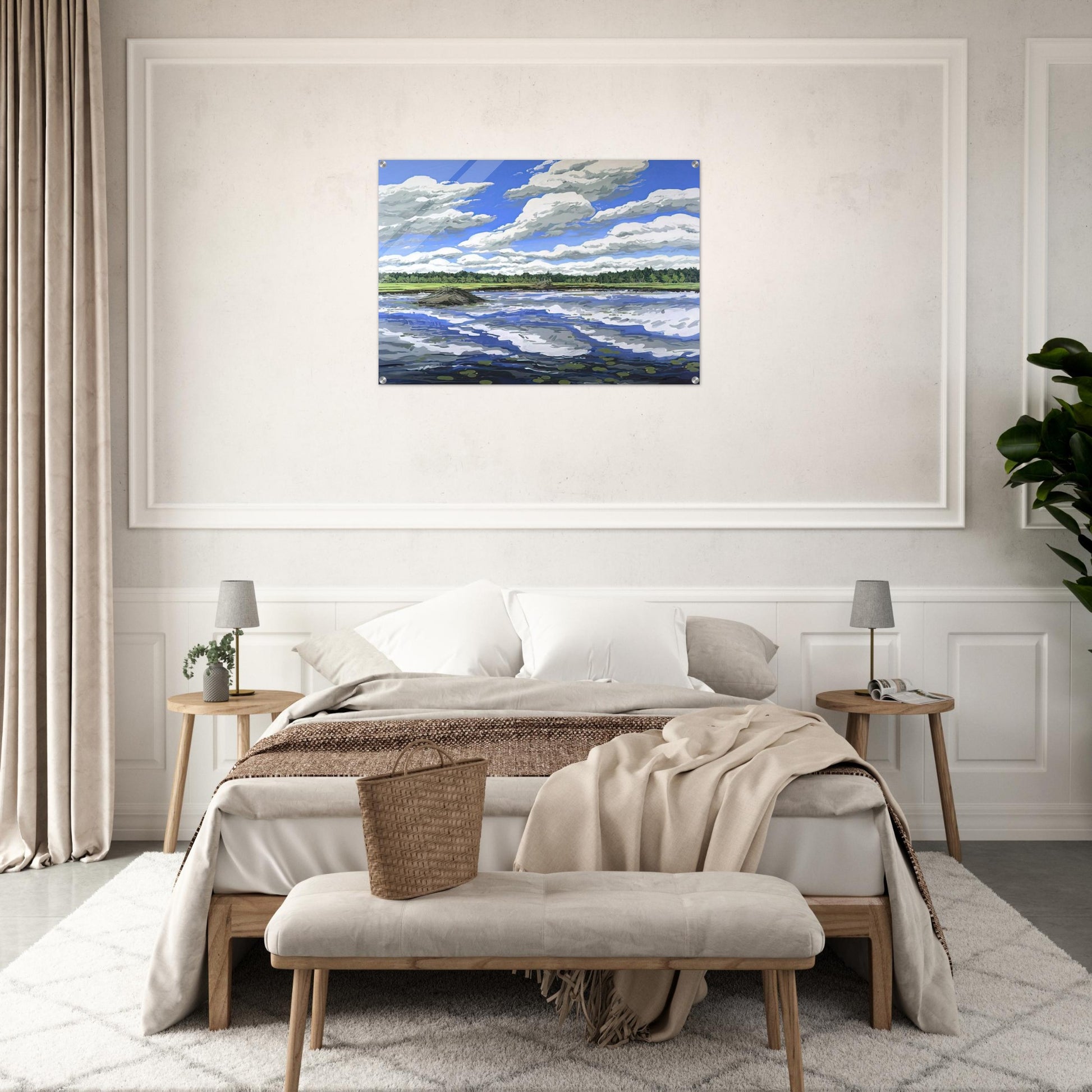 Big Flowage - 1979 - Neil Welliver Acrylic Print - 70x100 cm / 28x40″ inches