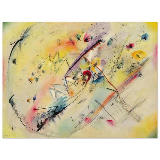 Wassily Kandinsky - BRIGHT PICTURE 1913  75x100 cm / 30x40inches Fine Art Poster