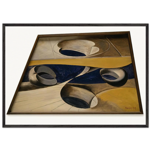 SHAKESPEAREAN EQUATION MEASURE FOR MEASURE - Man Ray 70x100 cm / 28x40 inches Framed Art Print – Black Wooden Frame