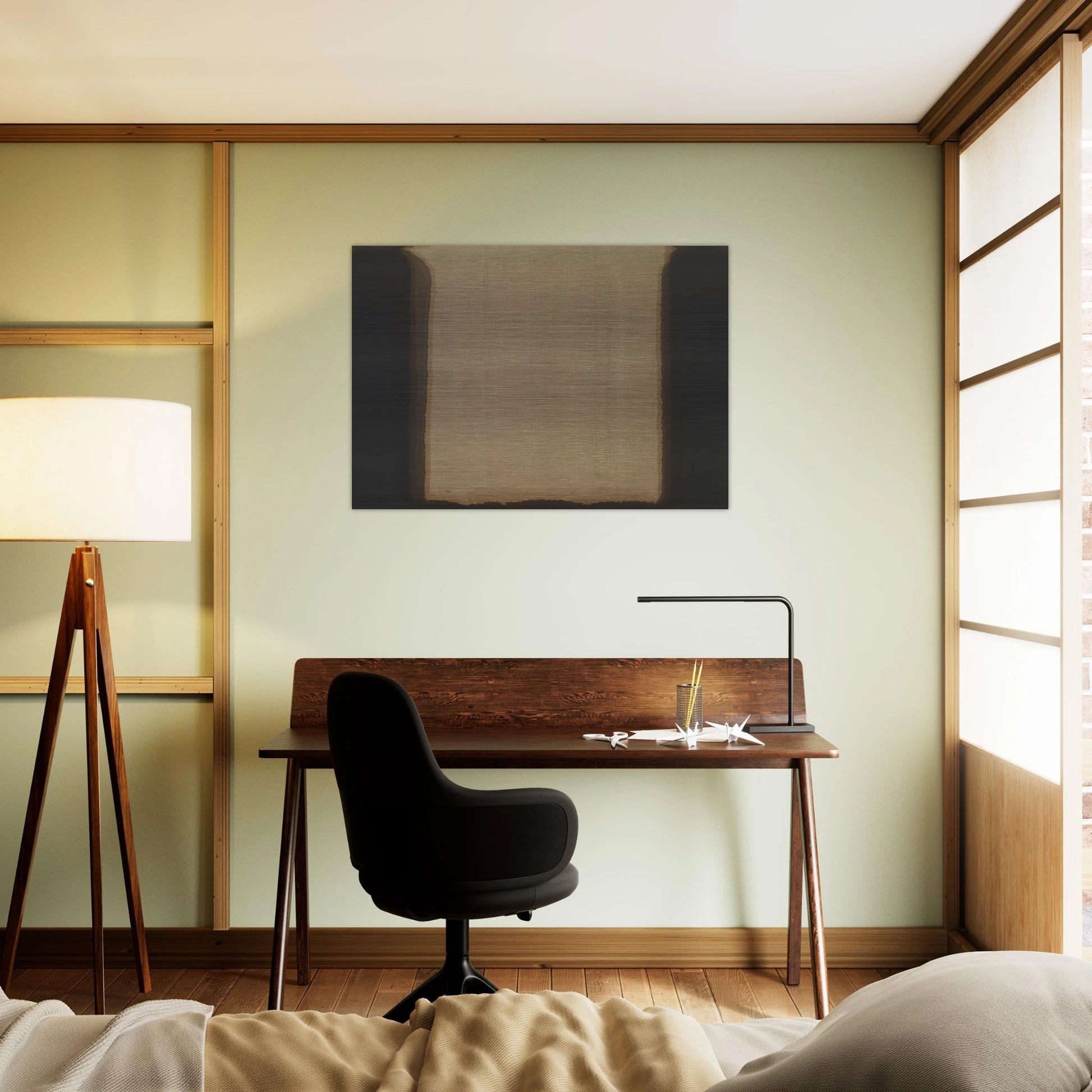 Umber Blue - 1978 - Yun Hyong-keun Brushed Aluminum Print - 70x100 cm / 28x40 inches | Yun Hyong-keun Aluminum Print | Yun Hyong-keun Prints