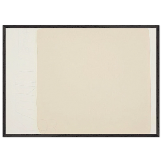 Untitled from BAM III - Robert Ryman 70x100 cm / 28x40 inches Framed Art Print – Black Wooden Frame