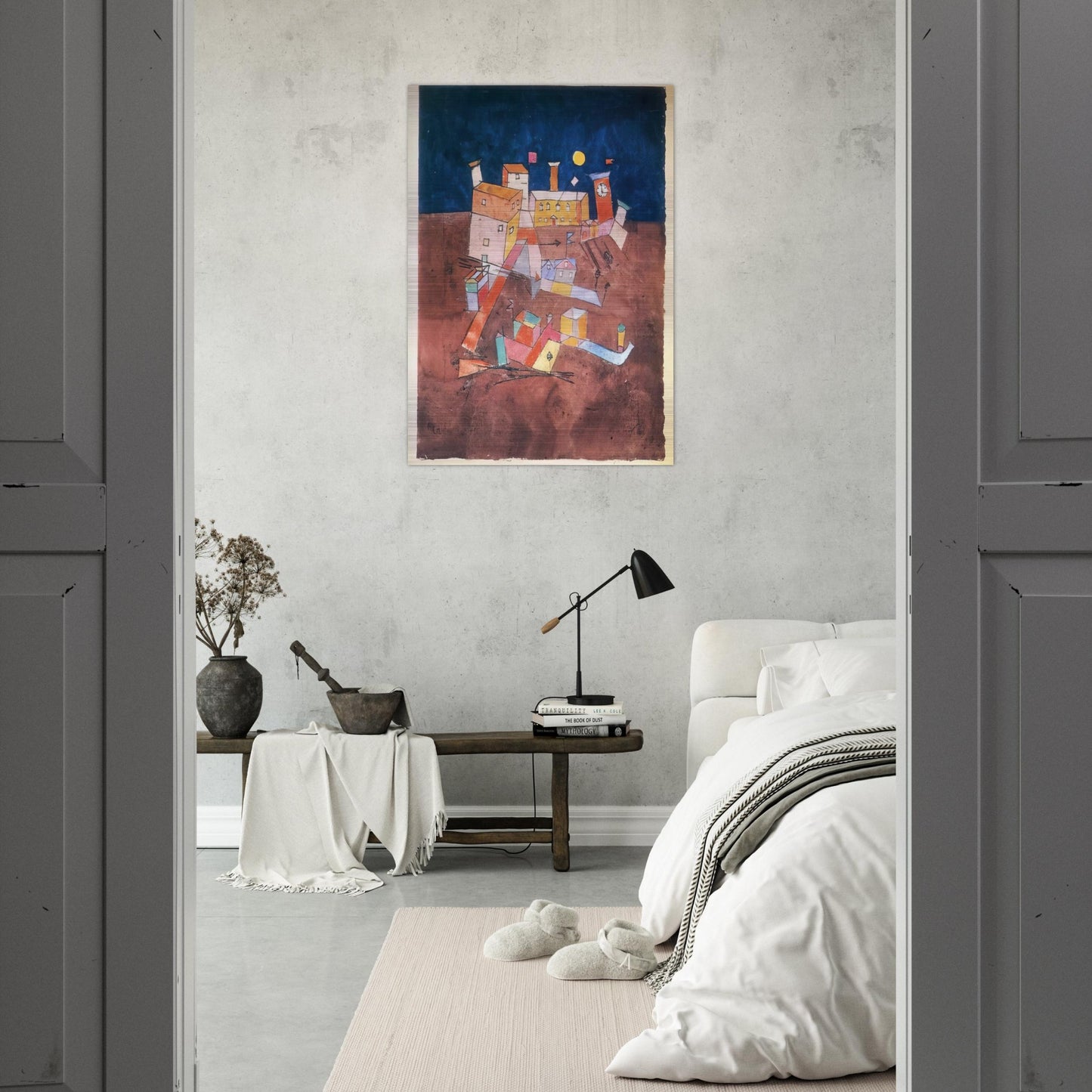 PART OF G 1927 - Paul Klee Brushed Aluminum Print - 70x100 cm / 28x40 inches | Paul Klee Aluminum Print | Paul Klee Prints
