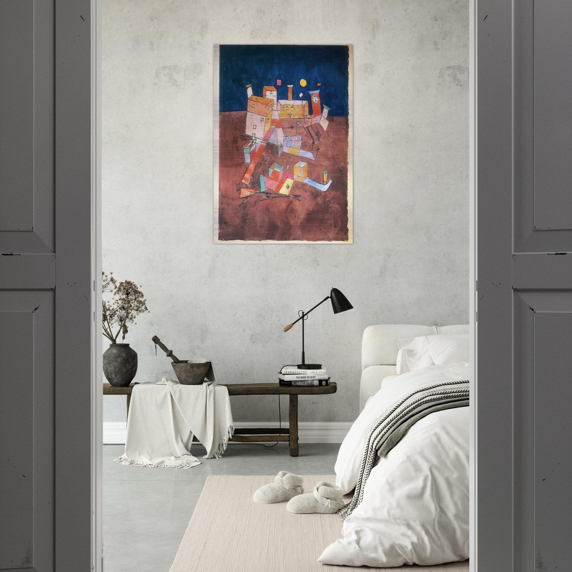 PART OF G 1927 - Paul Klee Brushed Aluminum Print - 70x100 cm / 28x40 inches | Paul Klee Aluminum Print | Paul Klee Prints
