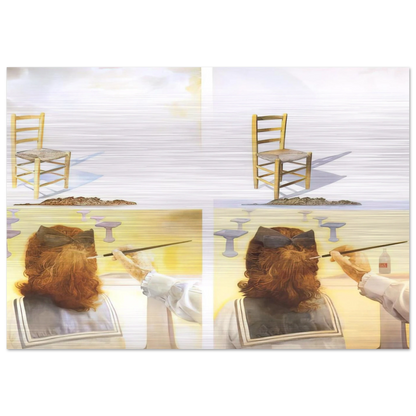 THE CHAIR - Salvador Dali Brushed Aluminum Print - 70x100 cm / 28x40 inches | Salvador Dali Aluminum Print | Salvador Dali Prints