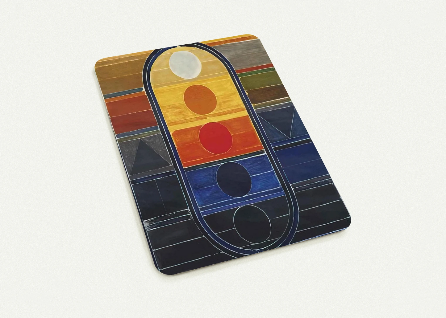 Composition - Abstract Art By S. H. Raza Pack of 10 Post Cards | S. H. Raza Post Cards | A6 (10.5 x 14.8 cm) - 4.1 x 5.8 inches