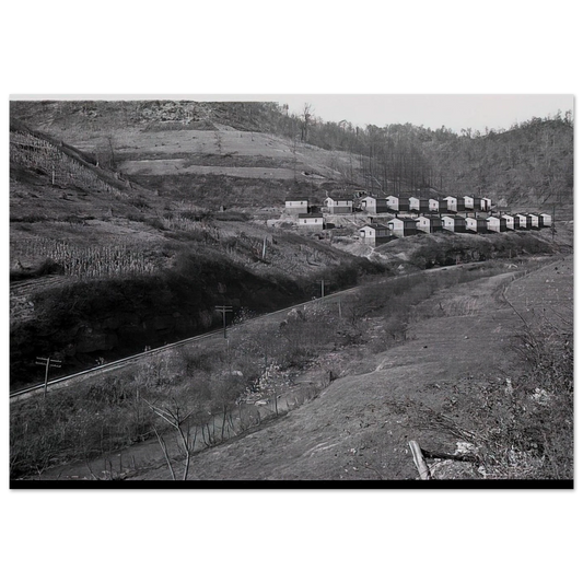 COAL COMPANY TOWN IN JENKINS 1935 - Ben Shahn Brushed Aluminum Print - 70x100 cm / 28x40 inches | Ben Shahn Aluminum Print | Ben Shahn Prints