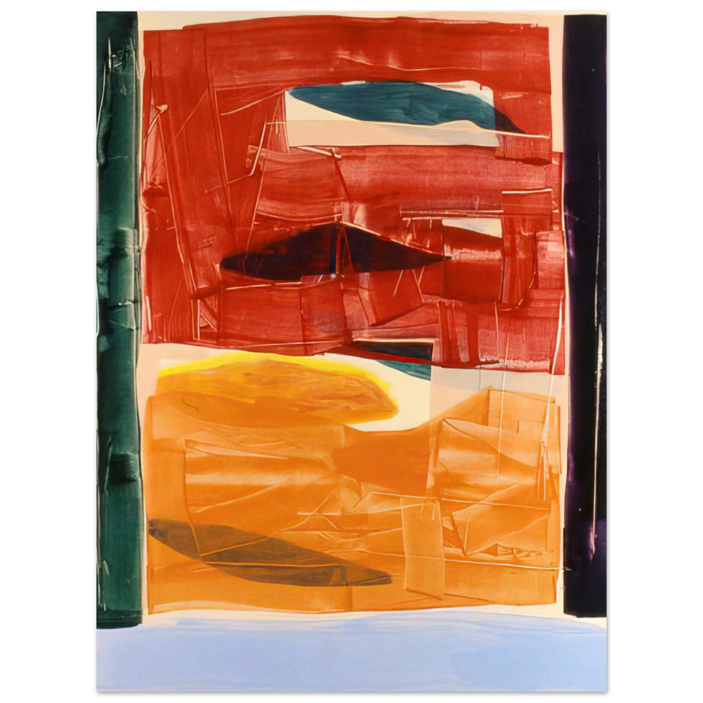 Ronnie Landfield - Circe's Palace - 1982  75x100 cm / 30x40inches Fine Art Poster
