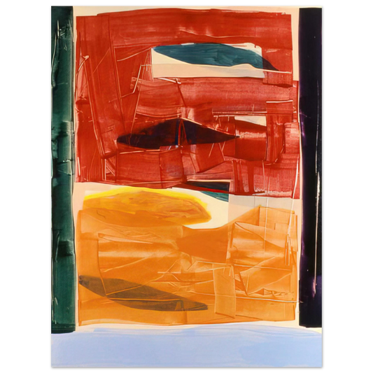 Ronnie Landfield - Circe's Palace - 1982  75x100 cm / 30x40inches Fine Art Poster