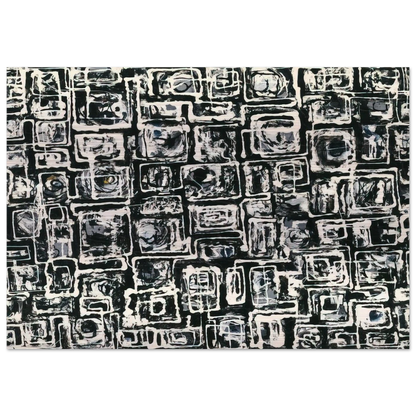 White Squares - Lee Krasner Brushed Aluminum Print - 70x100 cm / 28x40 inches | Lee Krasner Aluminum Print | Lee Krasner Prints