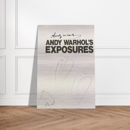 Butterfly Hearths  Andy Warhol's Exposures  - Andy Warhol Brushed Aluminum Print - 70x100 cm / 28x40 inches | Andy Warhol Aluminum Print | Andy Warhol Prints
