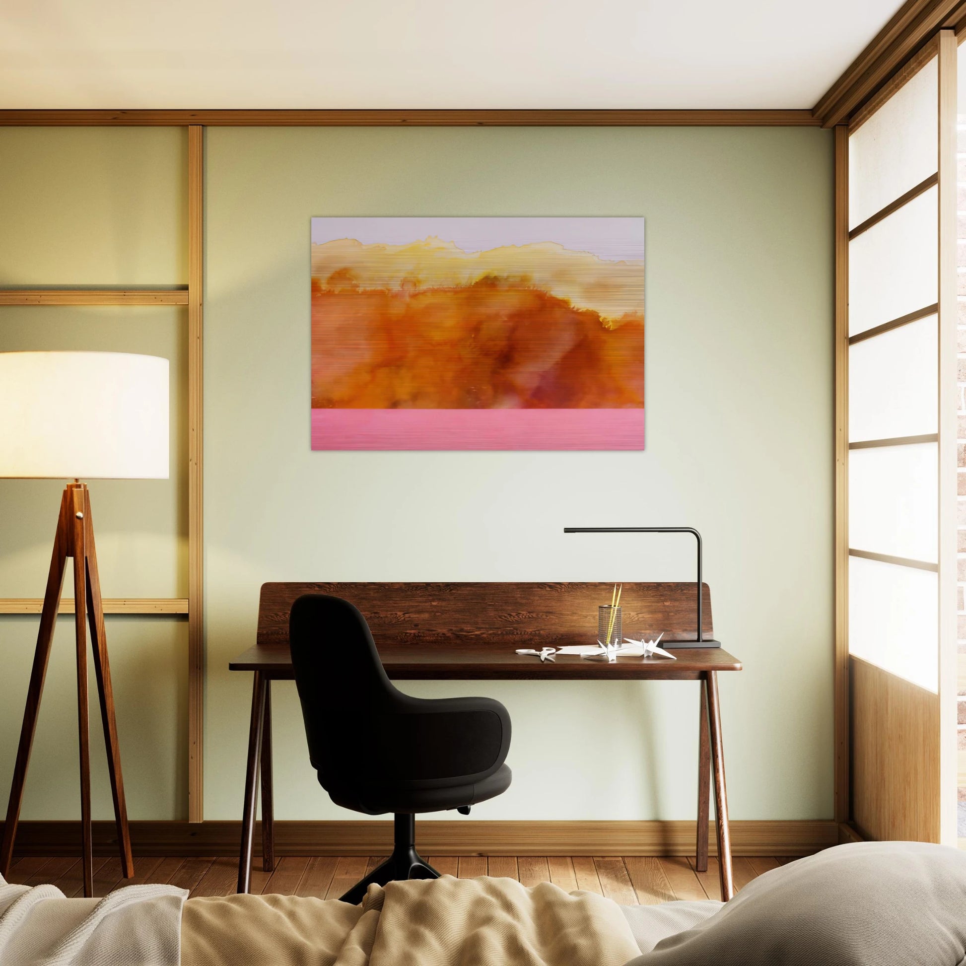 For John Keats - 1978 - Ronnie Landfield Brushed Aluminum Print - 70x100 cm / 28x40 inches | Ronnie Landfield Aluminum Print | Ronnie Landfield Prints