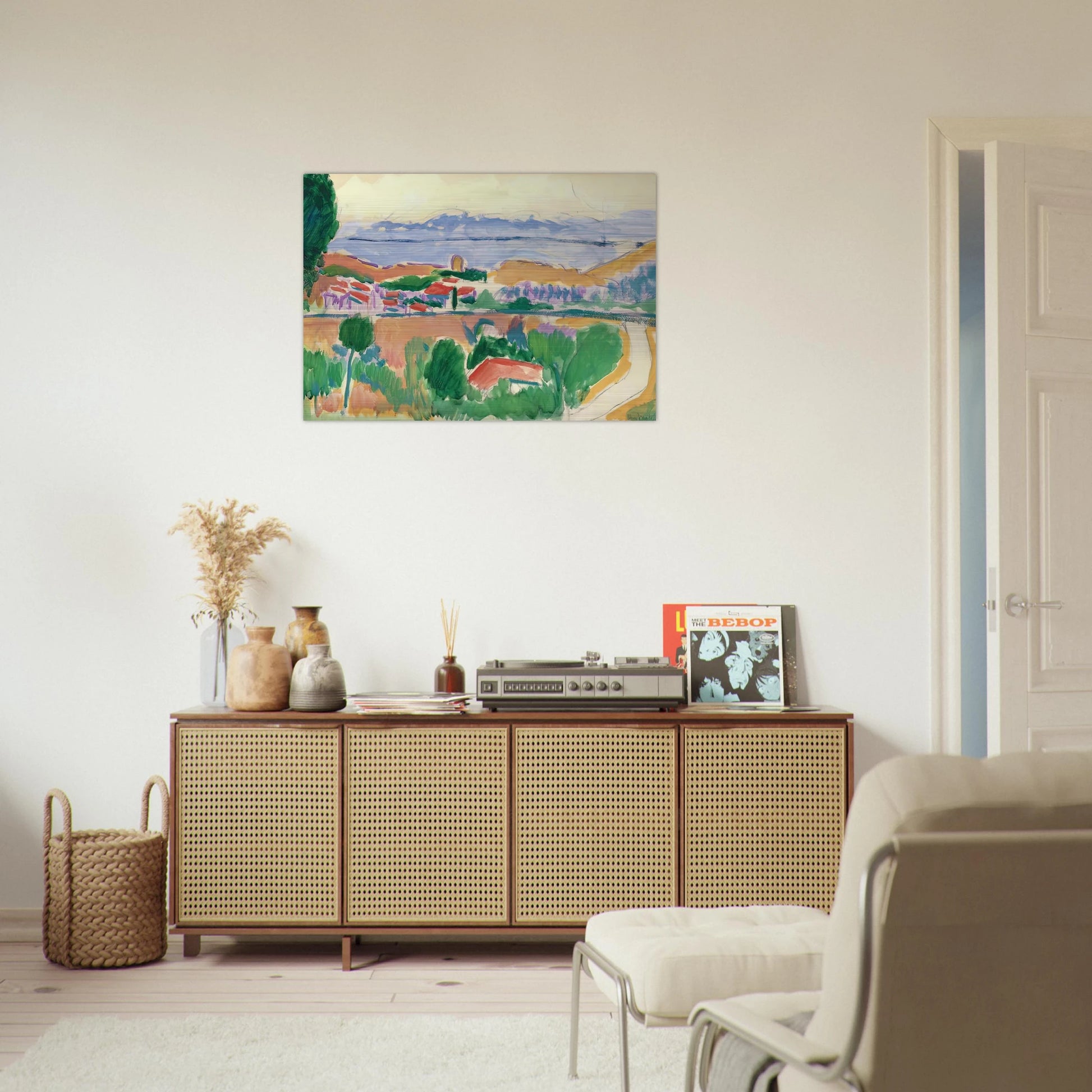 VUE DE COLLIOURE 1906 - Henri Matisse Brushed Aluminum Print - 70x100 cm / 28x40 inches | Henri Matisse Aluminum Print | Henri Matisse Prints