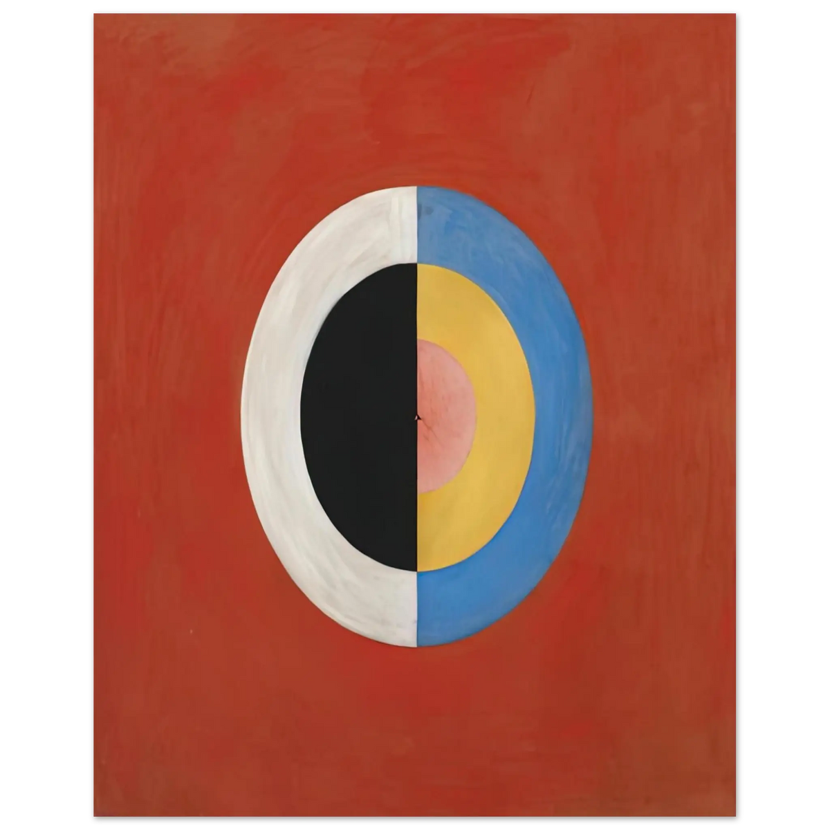 Hilma af Klint - THE SWAN NO 17 1915 0 Wall art - 45x60 cm / 18x24 Inches - Premium Wooden Framed Poster With Fine Art Paper - Wood frame