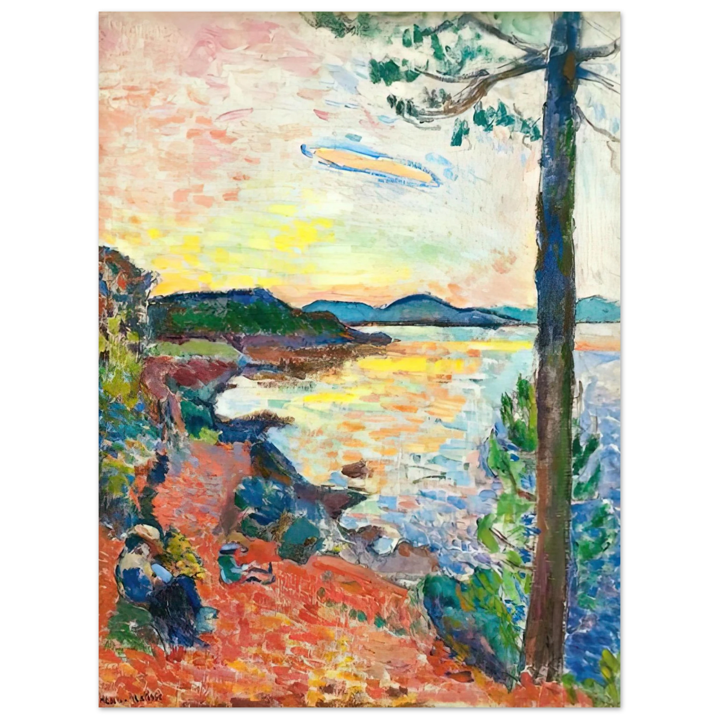 Henri Matisse - THE GULF OF SAINT TROPEZ 1904  75x100 cm / 30x40inches Fine Art Poster