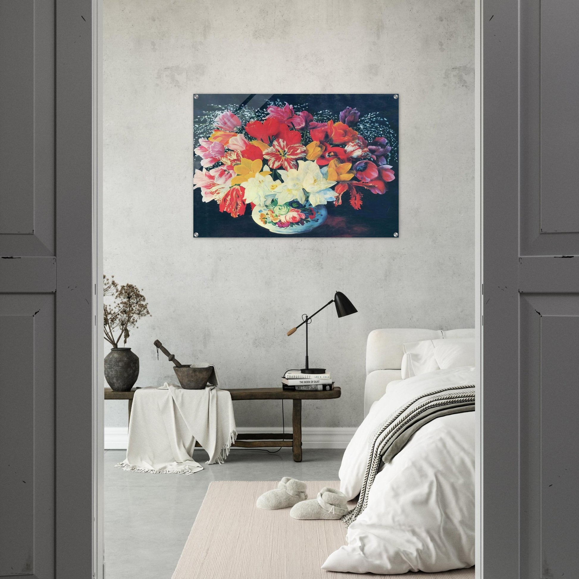 GRAND BOUQUET OF TULIPS 1952 - Moise Kisling Acrylic Print - 70x100 cm / 28x40″ inches