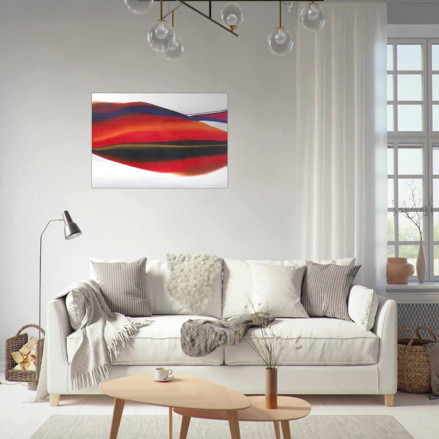 Phenomena Lands End - 1974 - Paul Jenkins Brushed Aluminum Print - 70x100 cm / 28x40 inches | Paul Jenkins Aluminum Print | Paul Jenkins Prints