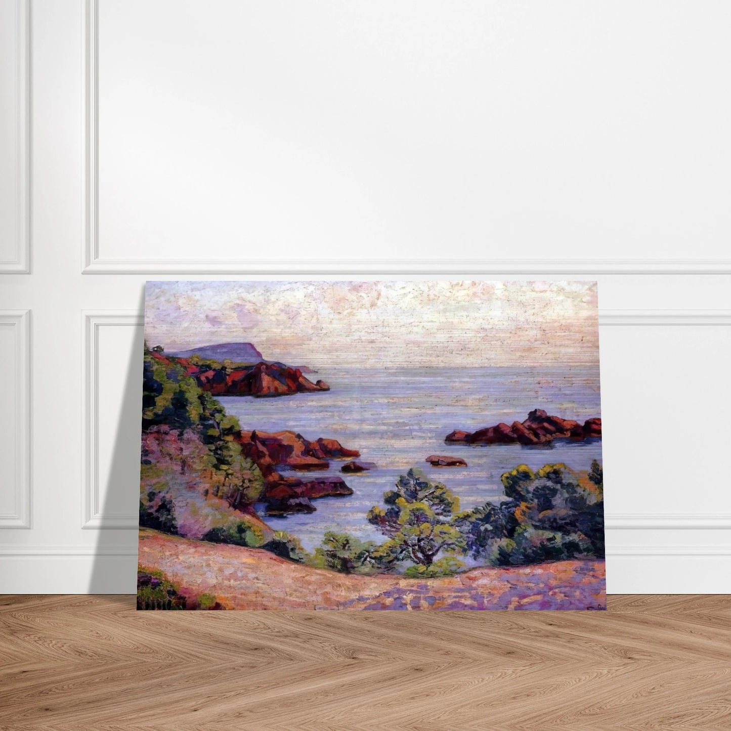Paysage du Midi - 1905 - Armand Guillaumin Brushed Aluminum Print - 70x100 cm / 28x40 inches | Armand Guillaumin Aluminum Print | Armand Guillaumin Prints