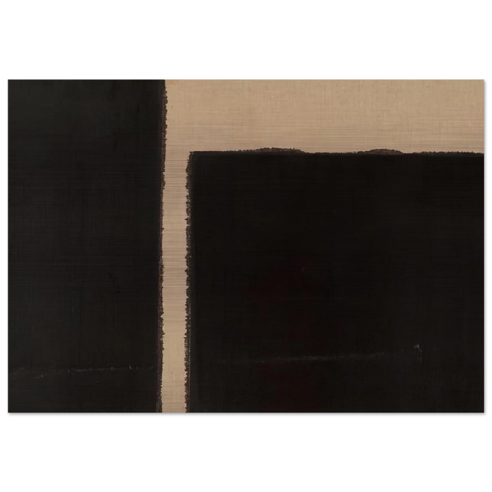 Burnt Umber  Ultramarine Blue - 1998 - Yun Hyong-keun Brushed Aluminum Print - 70x100 cm / 28x40 inches | Yun Hyong-keun Aluminum Print | Yun Hyong-keun Prints