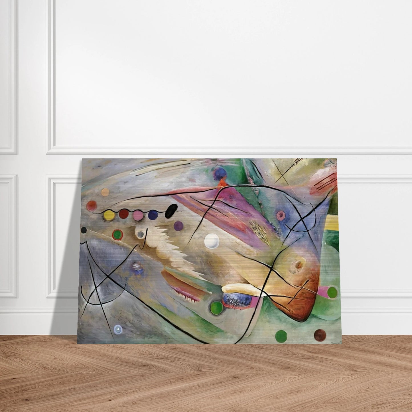 LINES 1922 - Rudolf Bauer Brushed Aluminum Print - 70x100 cm / 28x40 inches | Rudolf Bauer Aluminum Print | Rudolf Bauer Prints