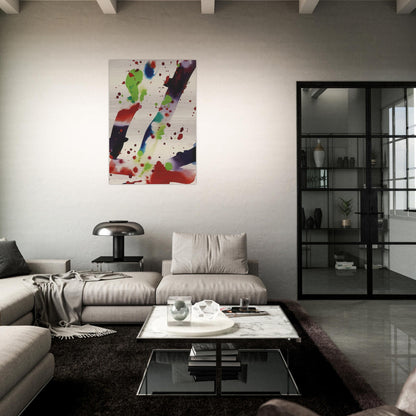 Hello - Sam Francis Brushed Aluminum Print - 70x100 cm / 28x40 inches | Sam Francis Aluminum Print | Sam Francis Prints