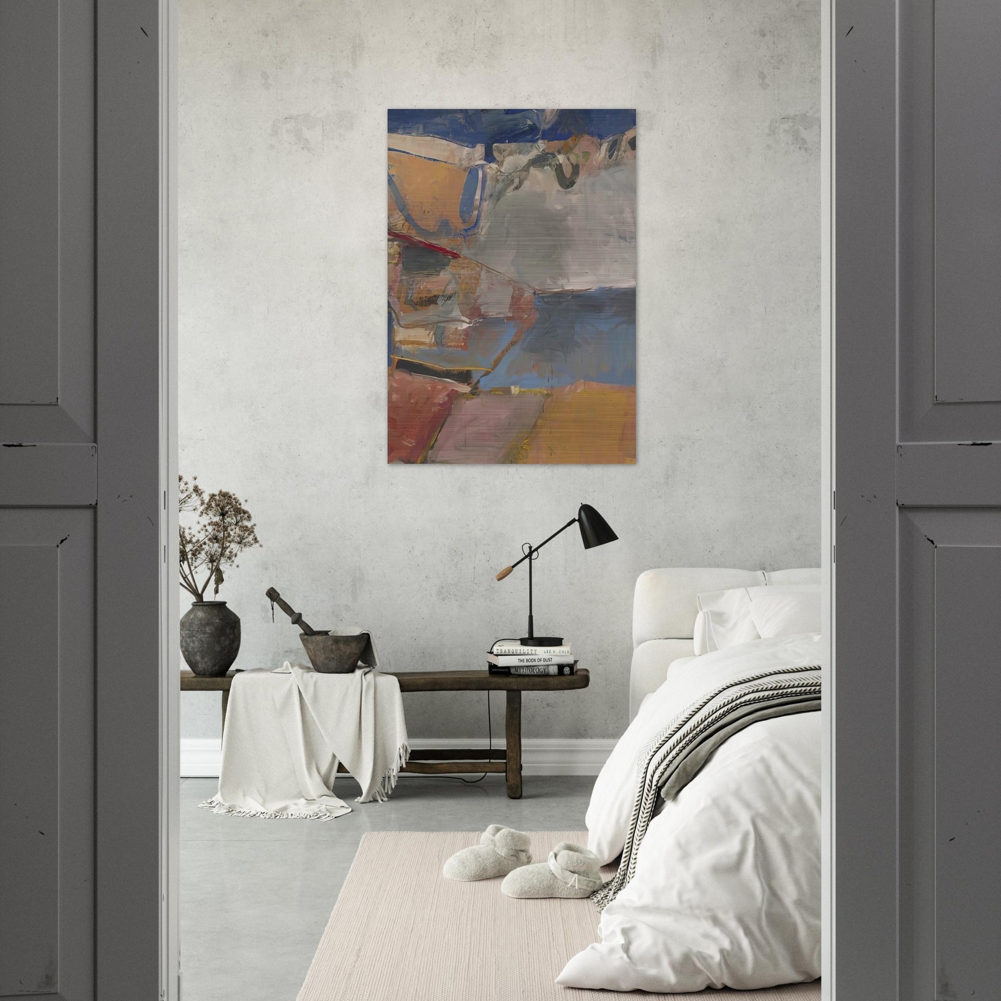 Berkeley #22 - Richard Diebenkorn Brushed Aluminum Print - 70x100 cm / 28x40 inches | Richard Diebenkorn Aluminum Print | Richard Diebenkorn Prints