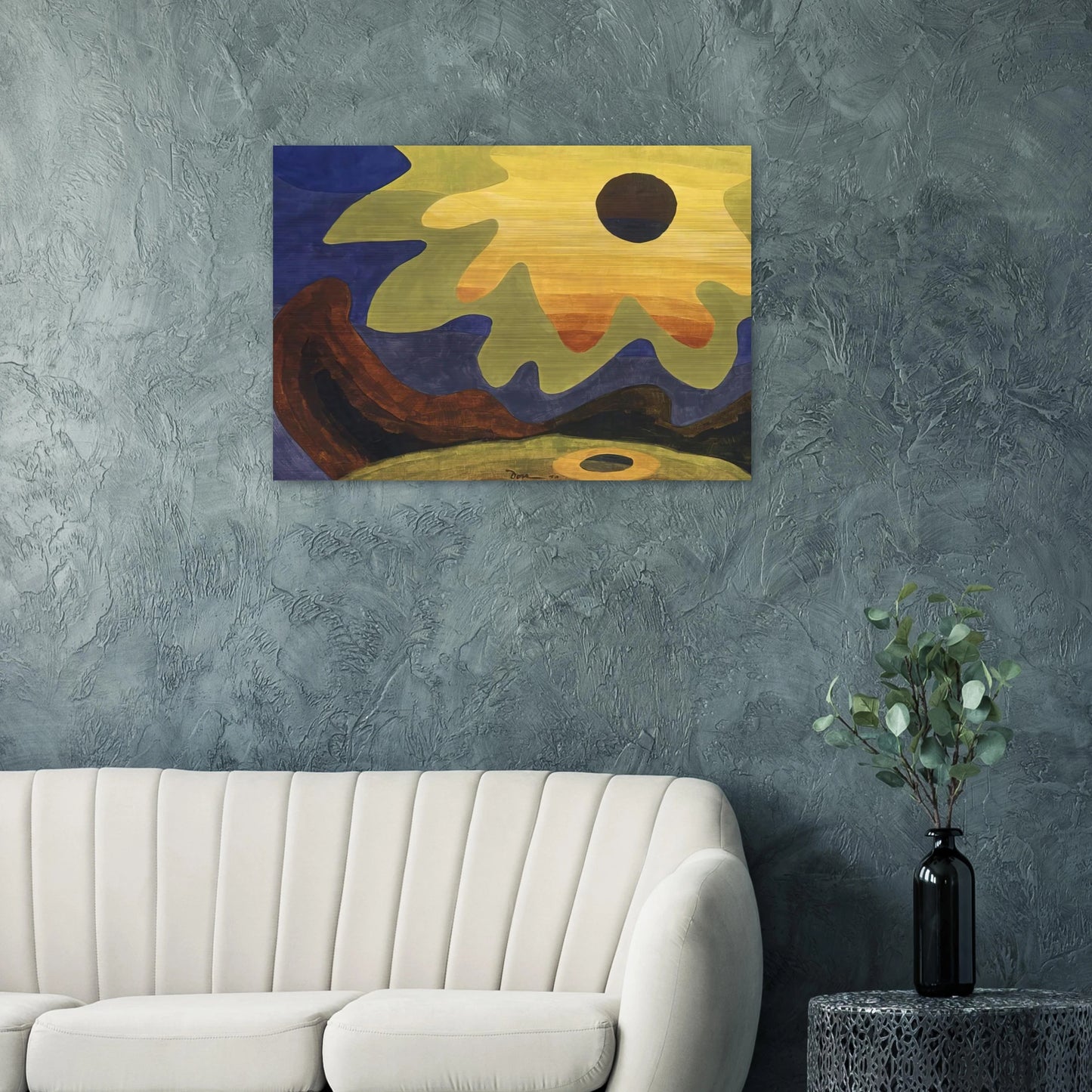 Sun - 1943 - Arthur Dove Brushed Aluminum Print - 70x100 cm / 28x40 inches | Arthur Dove Aluminum Print | Arthur Dove Prints