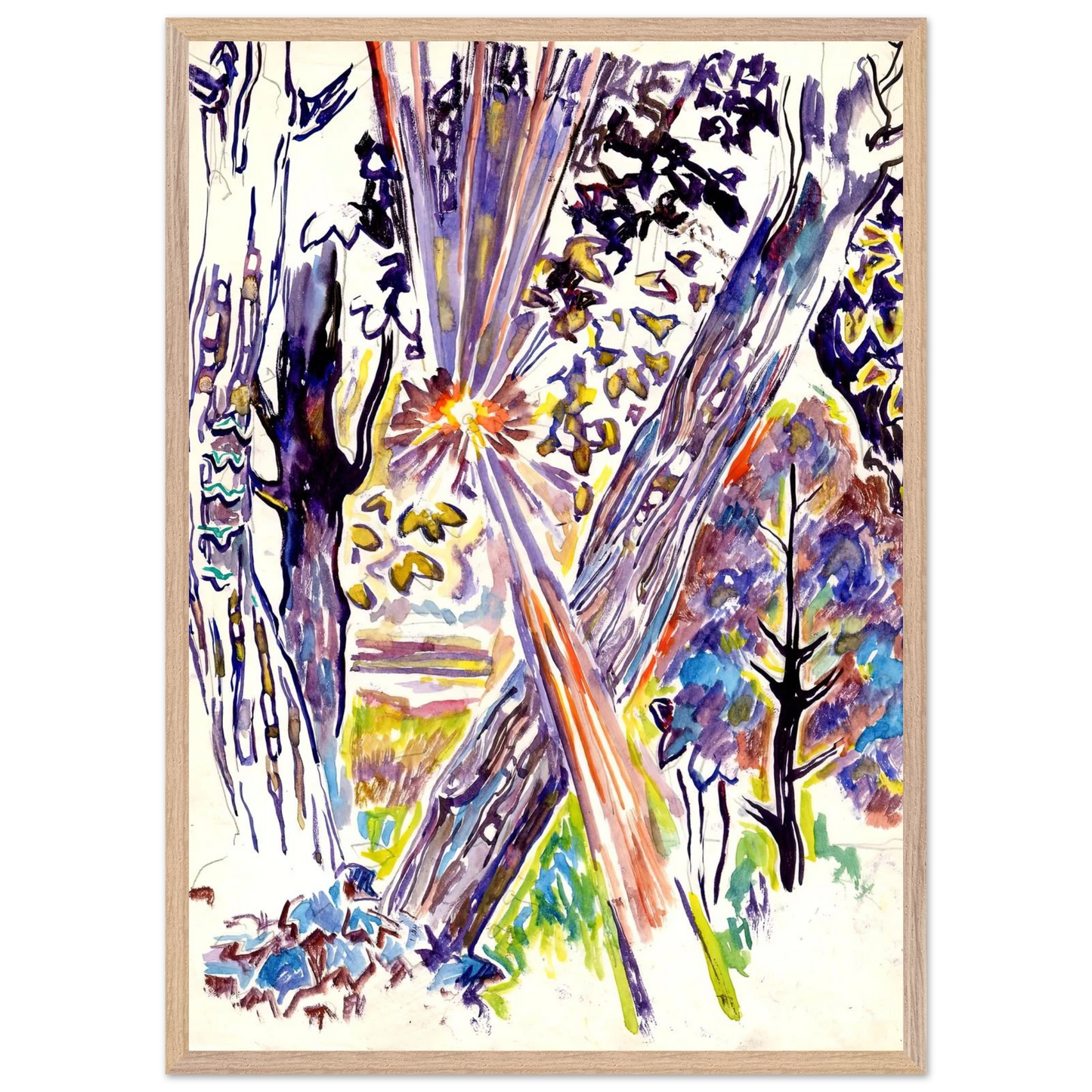 Walter Inglis Anderson - Walter Anderson Wall art - A1 (59.4 x 84.1  cm) - Premium Wooden Framed Poster With Fine Art Paper-canvas - Wood frame