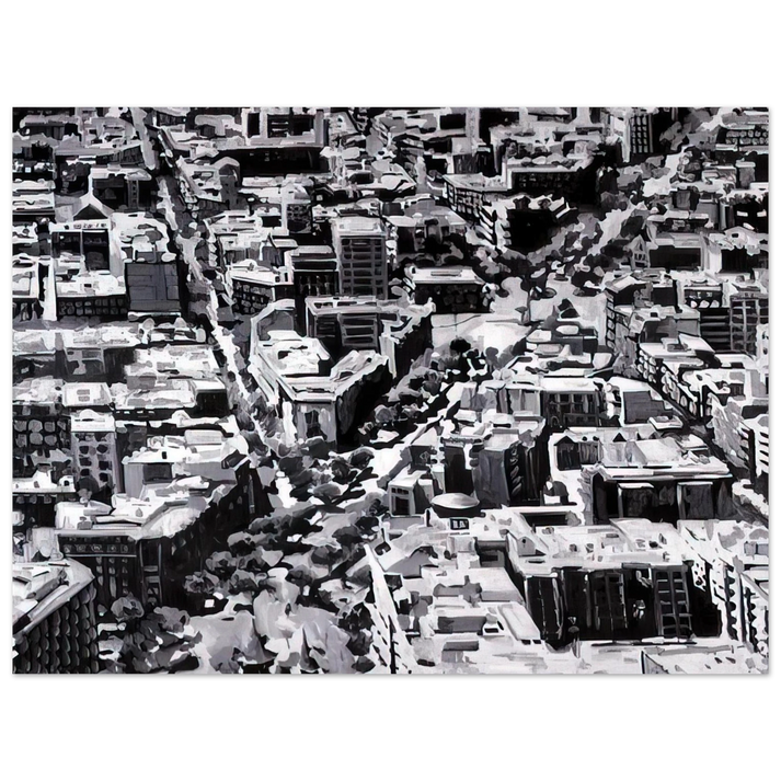 Gerhard Richter - TOWNSCAPE MADRID  75x100 cm / 30x40inches Fine Art Poster