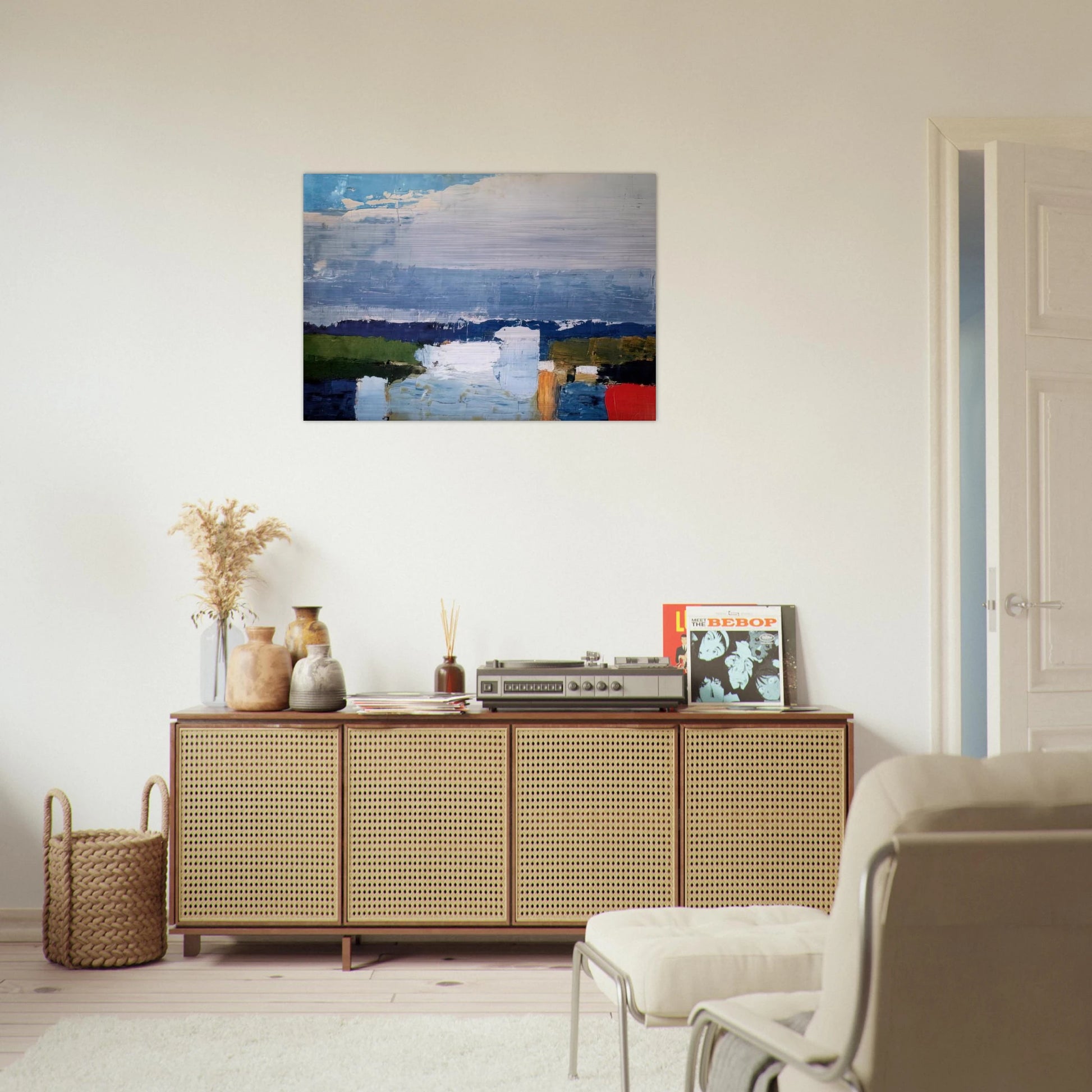 Paysage du midi - Art Informel - Nicolas de Stael Brushed Aluminum Print - 70x100 cm / 28x40 inches | Nicolas de Stael Aluminum Print | Nicolas de Stael Prints