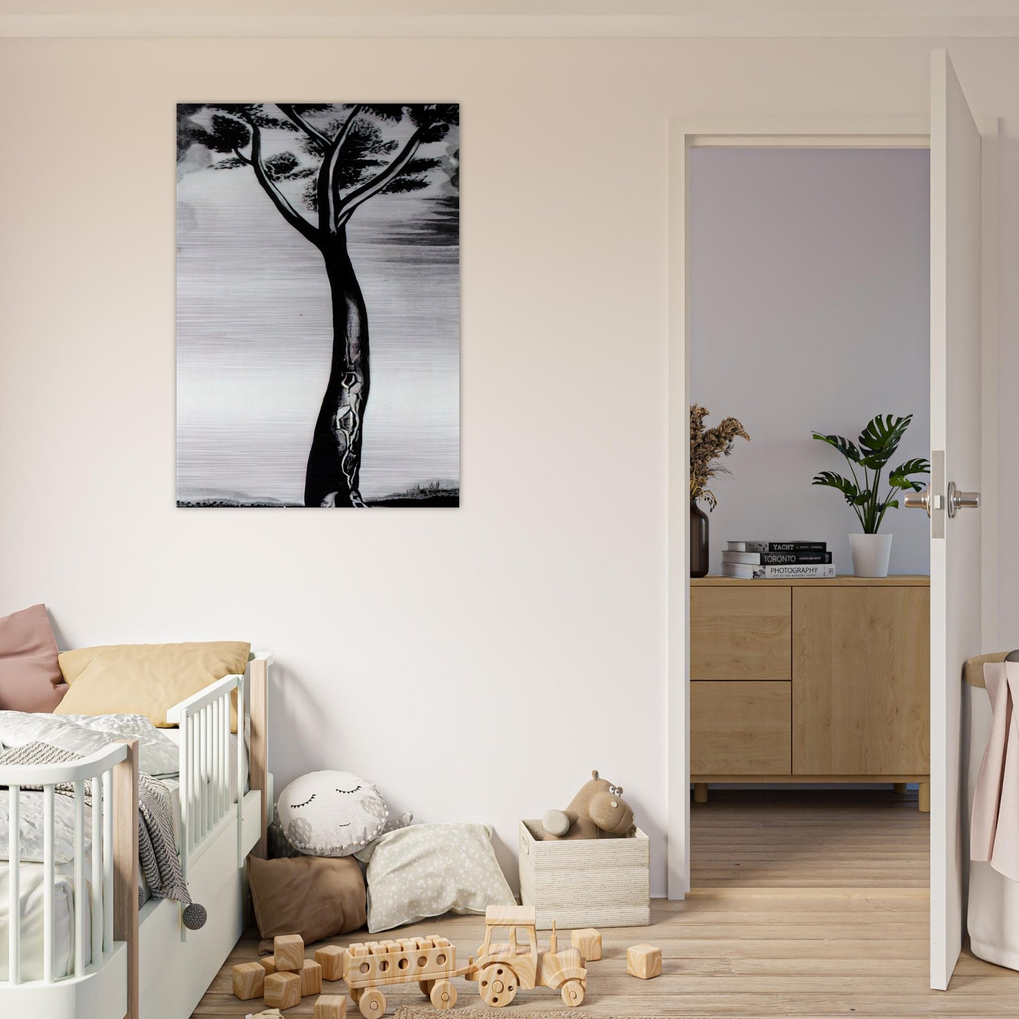 THE TREE - Salvador Dali Brushed Aluminum Print - 70x100 cm / 28x40 inches | Salvador Dali Aluminum Print | Salvador Dali Prints