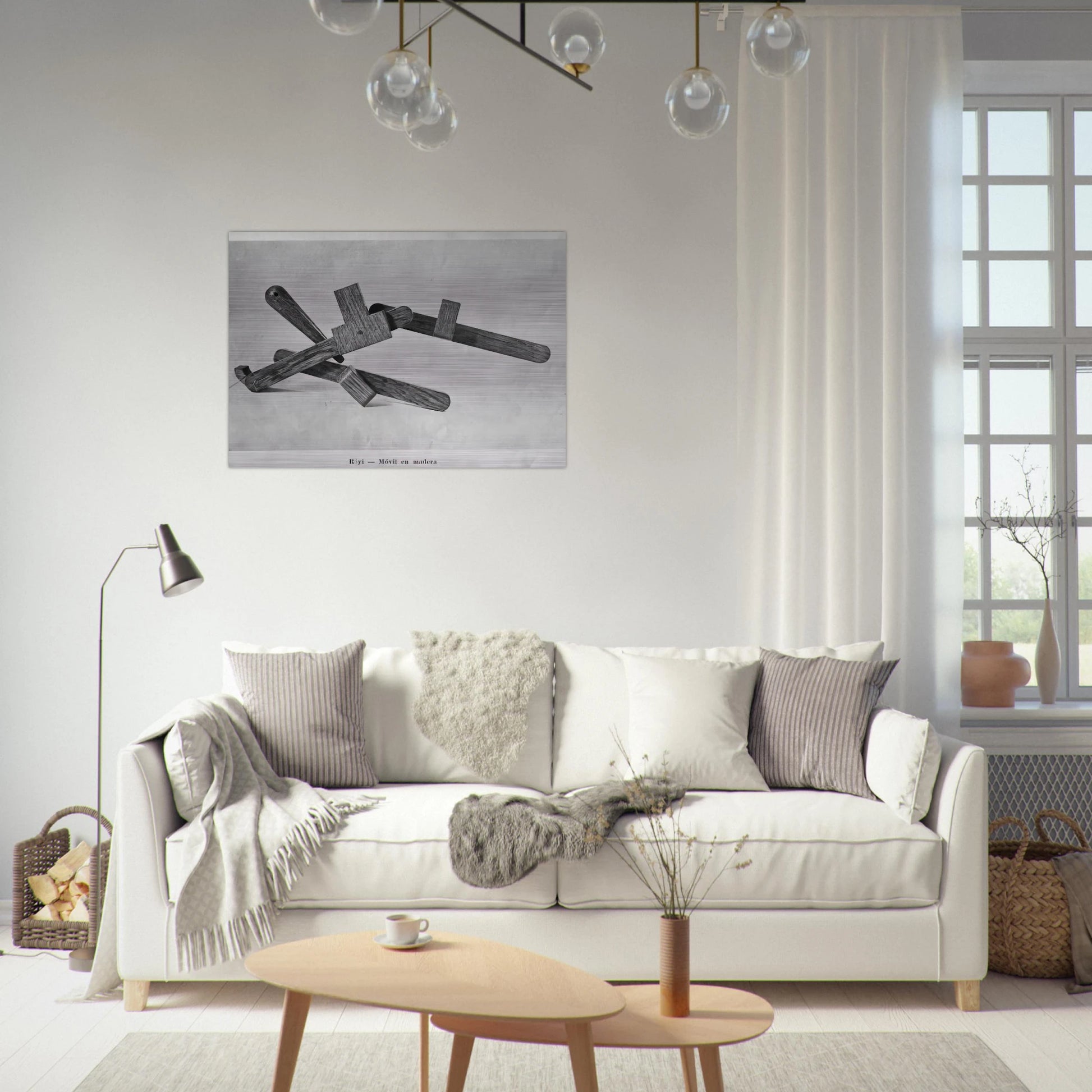 Röyi - 1945 - Gyula Kosice Brushed Aluminum Print - 70x100 cm / 28x40 inches | Gyula Kosice Aluminum Print | Gyula Kosice Prints
