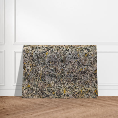 NUMBER 1 - Jackson Pollock Brushed Aluminum Print - 70x100 cm / 28x40 inches | Jackson Pollock Aluminum Print | Jackson Pollock Prints