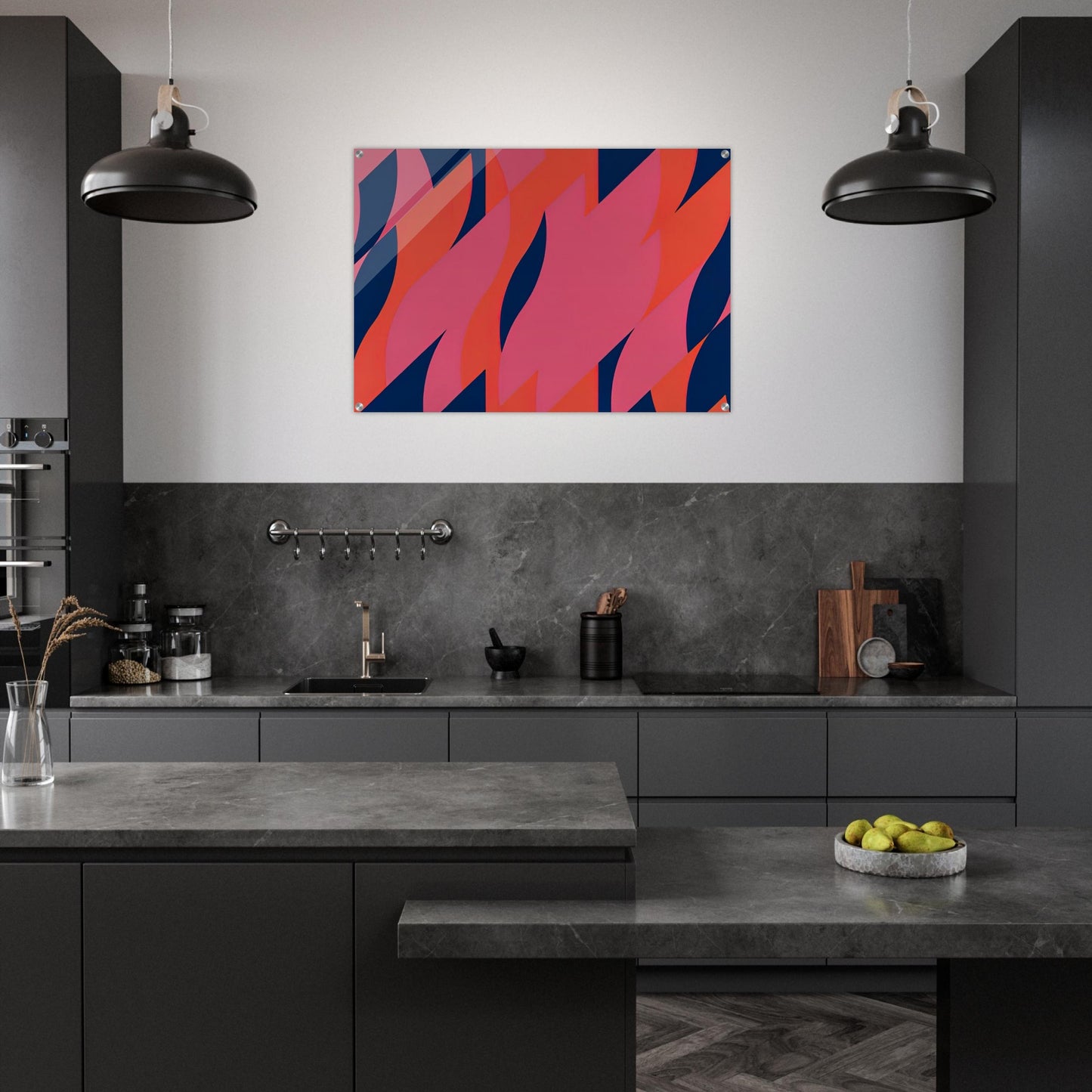 RED WITH RED 1 2007 - Bridget Riley Acrylic Print - 70x100 cm / 28x40″ inches | Bridget Riley Wall Art | Bridget Riley Prints