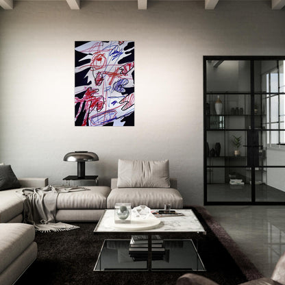 ACTIVATION XLVII - Jean Dubuffet Brushed Aluminum Print - 70x100 cm / 28x40 inches | Jean Dubuffet Aluminum Print | Jean Dubuffet Prints