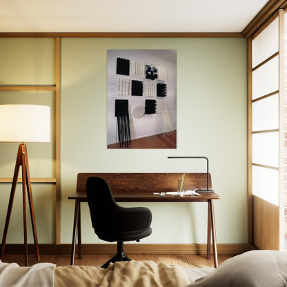 Amazonia Black and white - Neo-Concretism - Lygia Pape Brushed Aluminum Print - 70x100 cm / 28x40 inches | Lygia Pape Aluminum Print | Lygia Pape Prints