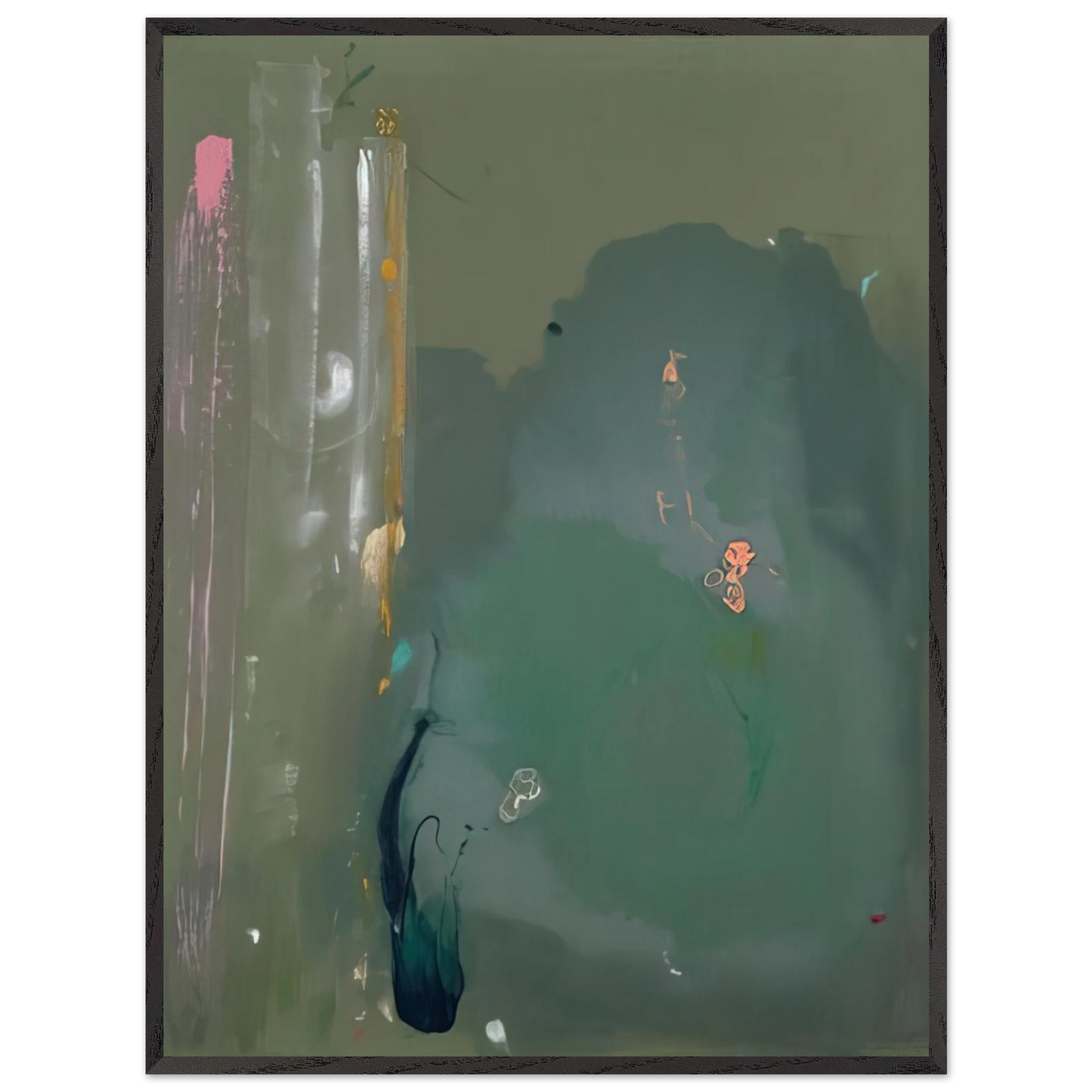 Helen Frankenthaler - CÃƒÆ’Ã‚Â´te d Argent - 1980 Wall art - 15x20 cm / 6x8 inches - Fine Art Poster-canvas - -