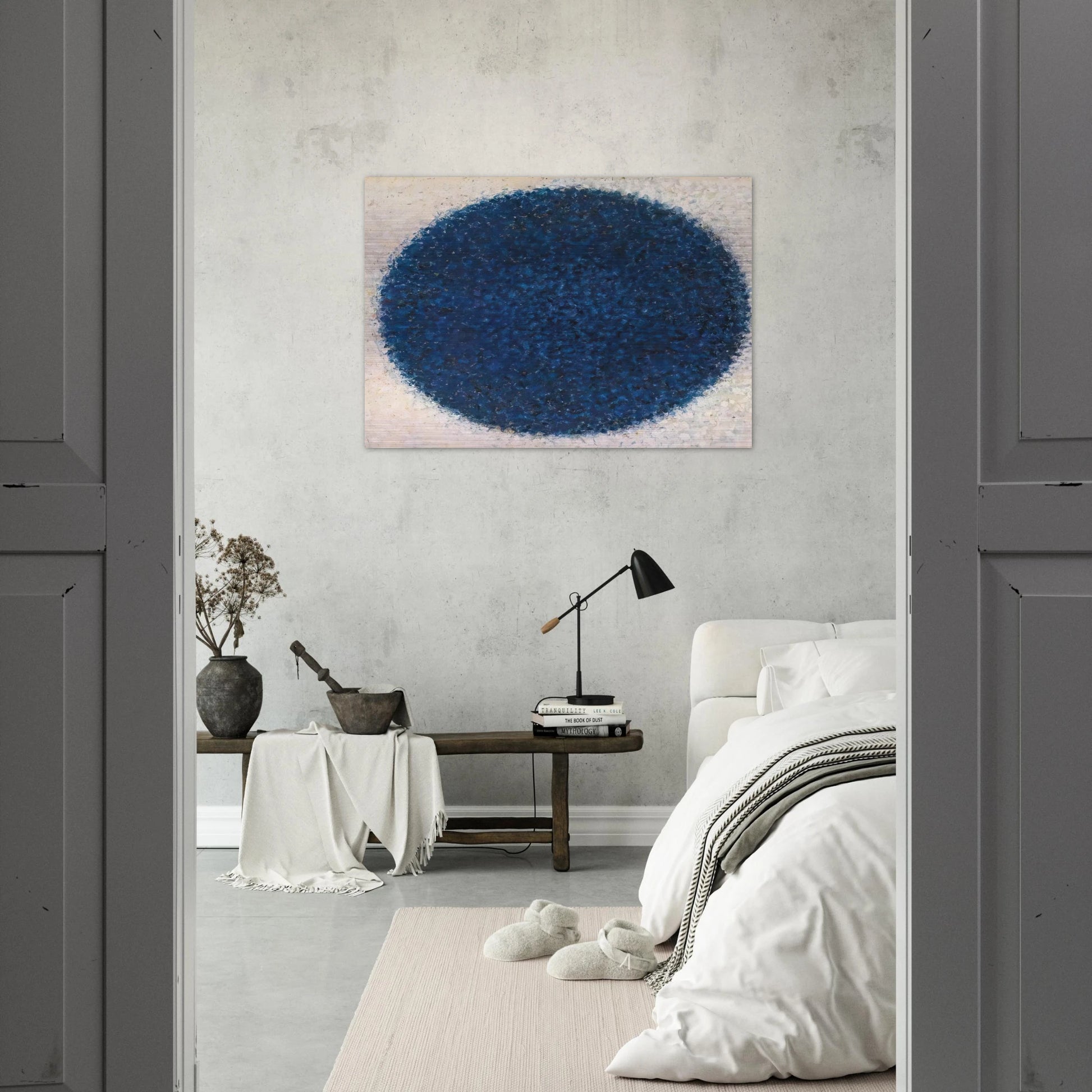 Moon Meditation - Richard Pousette-Dart Brushed Aluminum Print - 70x100 cm / 28x40 inches | Richard Pousette-Dart Aluminum Print | Richard Pousette-Dart Prints