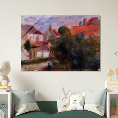 Street in Essoyes - Pierre-Auguste Renoir Acrylic Print - 70x100 cm / 28x40″ inches