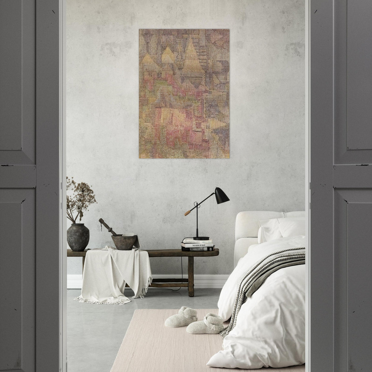 CASTLE GARDEN 1931 - Paul Klee Brushed Aluminum Print - 70x100 cm / 28x40 inches | Paul Klee Aluminum Print | Paul Klee Prints