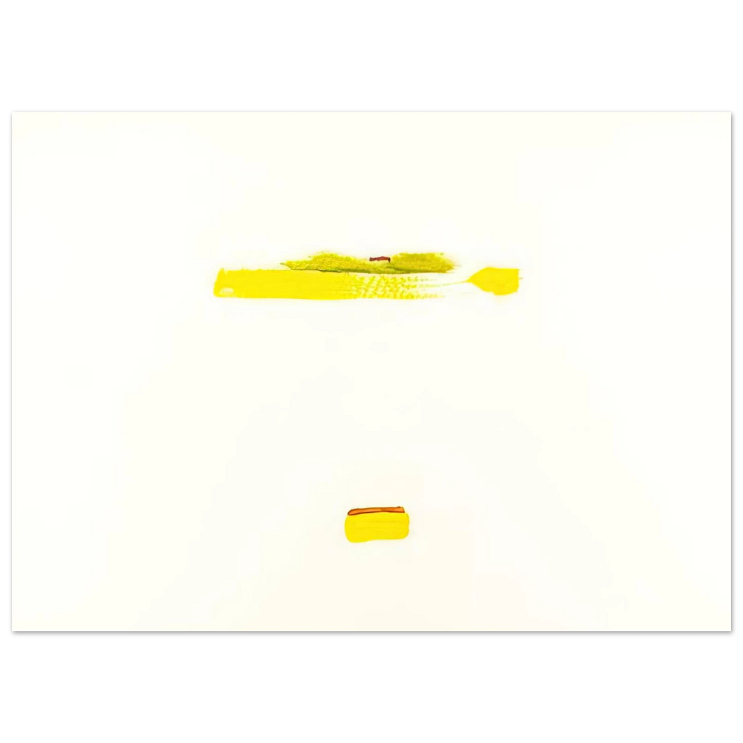 Helen Frankenthaler - New York III - 1972 Wall art - A1 (59.4 x 84.1  cm) - Premium Wooden Framed Poster With Fine Art Paper-canvas - White frame