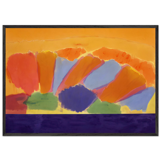 Uriel - 1978 - Ronnie Landfield 70x100 cm / 28x40 inches Framed Art Print – Black Wooden Frame