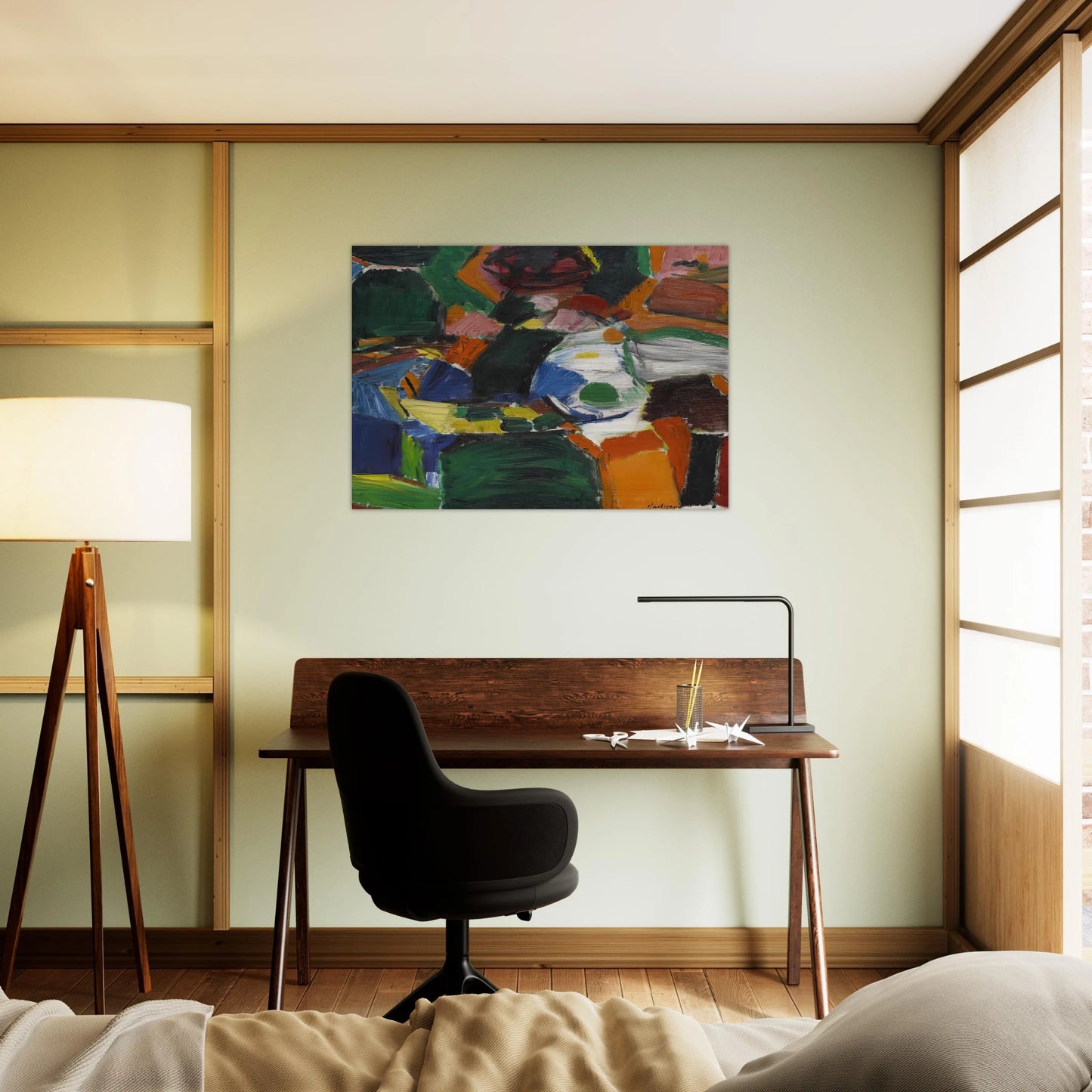 Orchard Street #2 - Grace Hartigan Brushed Aluminum Print - 70x100 cm / 28x40 inches | Grace Hartigan Aluminum Print | Grace Hartigan Prints