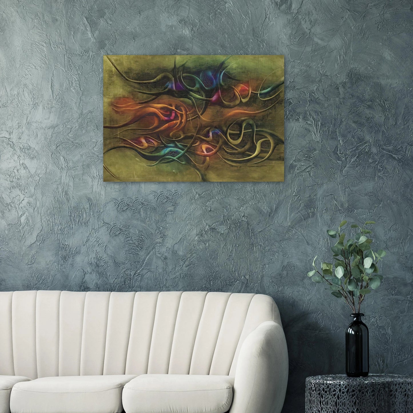 Peinture - Surrealism - Simon Hantai Brushed Aluminum Print - 70x100 cm / 28x40 inches | Simon Hantai Aluminum Print | Simon Hantai Prints