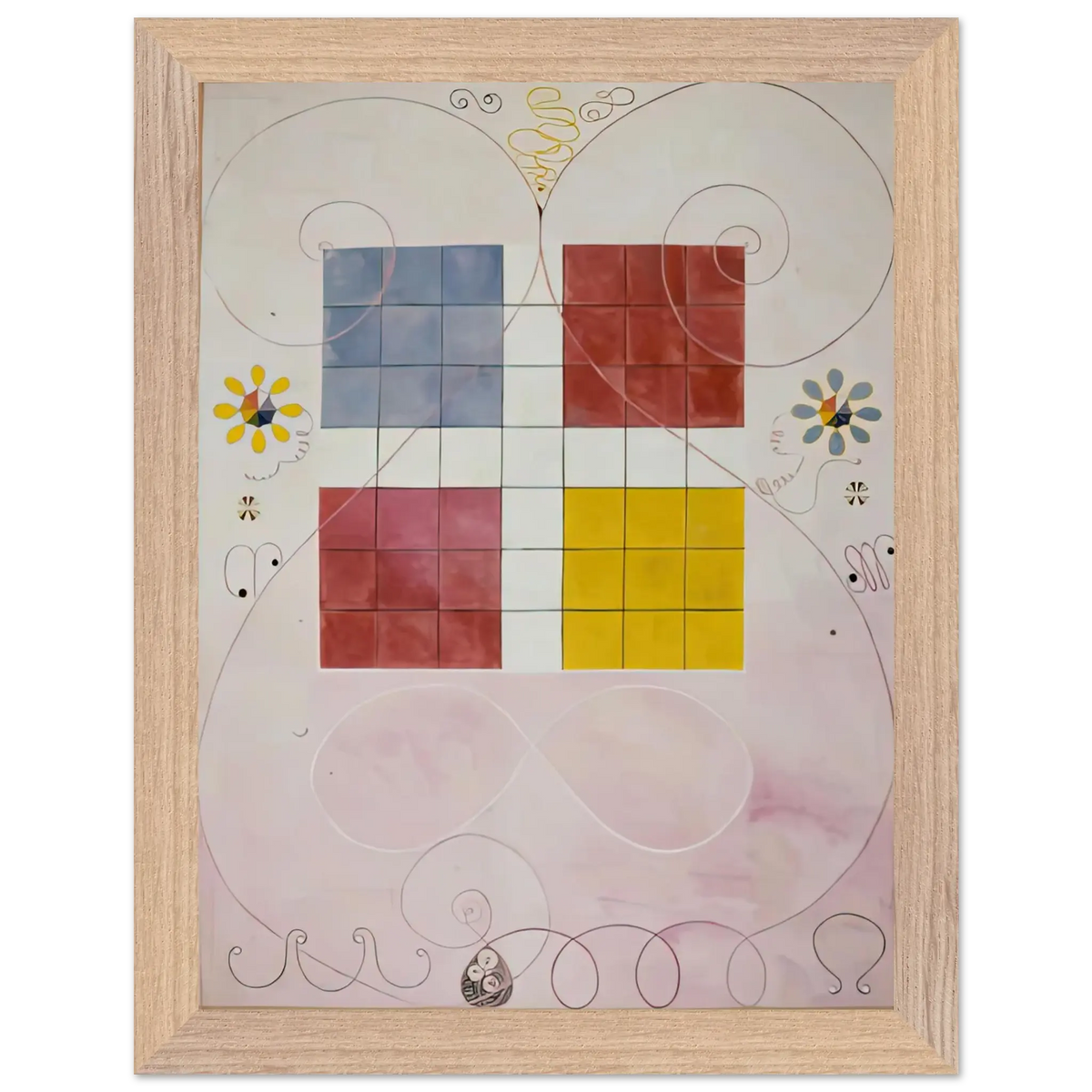 Hilma af Klint - DE TIO ST RSTA N 10 ALDERDOMEN 1907 Wall art - 70x100 cm / 28x40 Inches - Fine Art Poster - -