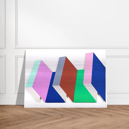 Fold One - 1968 - Thomas Downing Brushed Aluminum Print - 70x100 cm / 28x40 inches | Thomas Downing Aluminum Print | Thomas Downing Prints