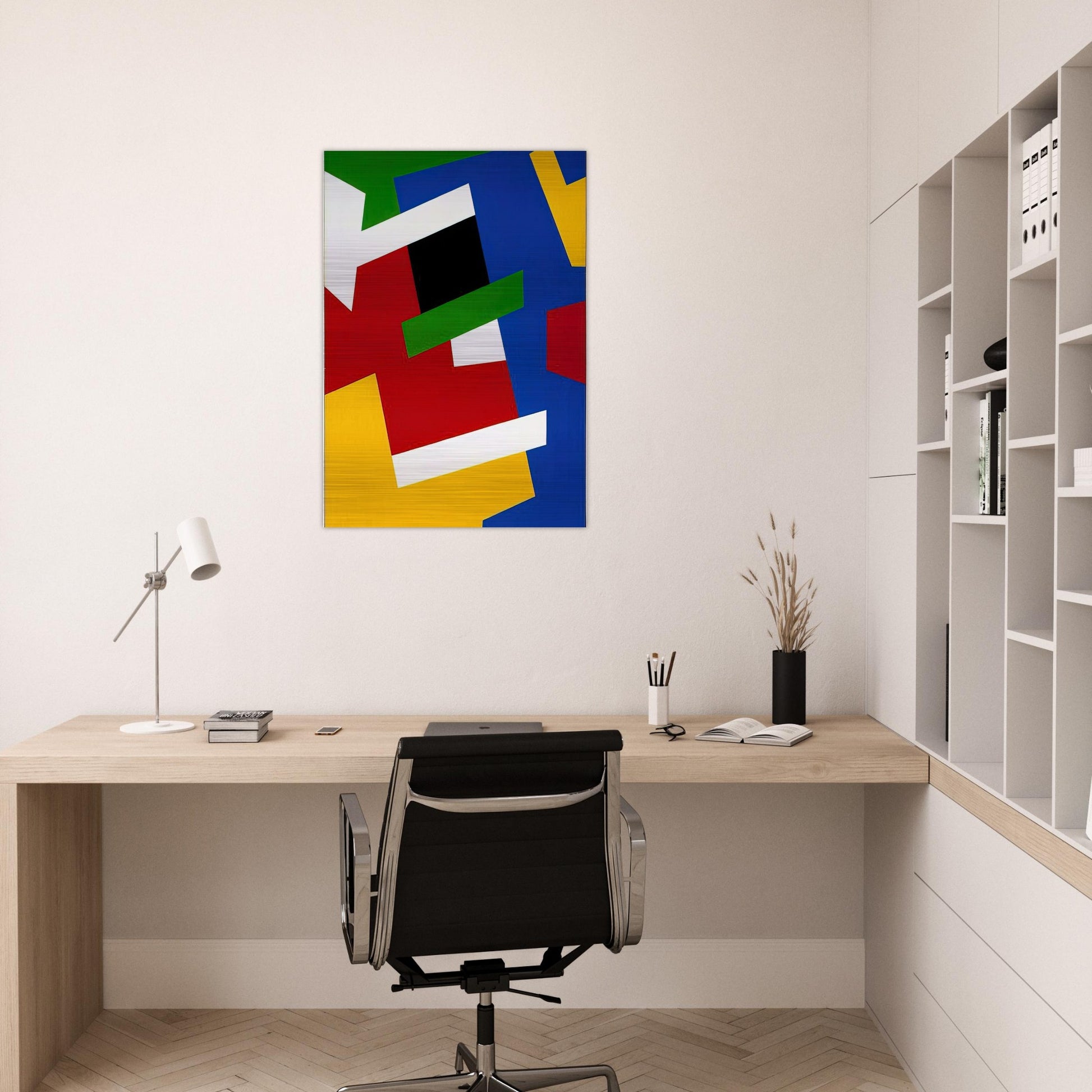 Strates solaires - Fernand Leduc Brushed Aluminum Print - 70x100 cm / 28x40 inches | Fernand Leduc Aluminum Print | Fernand Leduc Prints